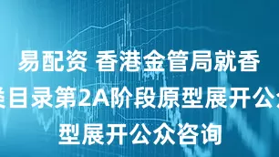 易配资 香港金管局就香港分类目录第2A阶段原型展开公众咨询